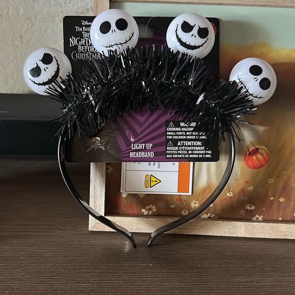 The nightmare before Christmas light up headband NWT - Picture 5 of 6